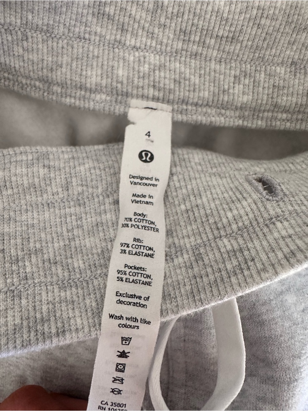 Lululemon Gray Drawstring Jogger Sweatpants - Picture 3 of 3